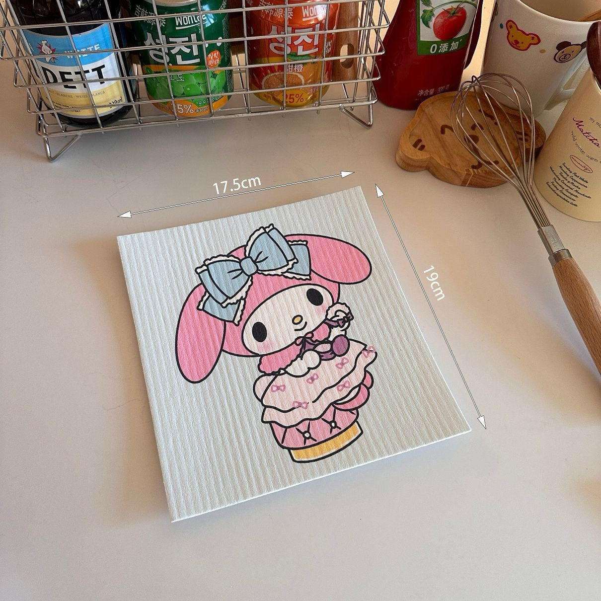 My Melody Cellulose Sponge Dishcloth