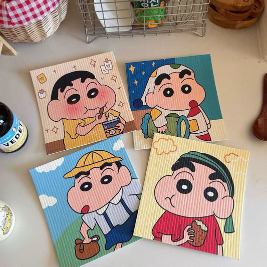 Crayon Shin-chan Cellulose Sponge Dishcloth