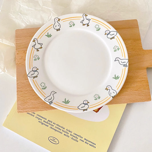 Cute Duck Ceramic Plate