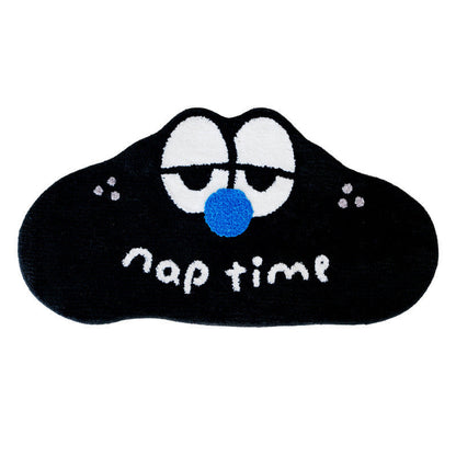 Cloud-Shaped Nap Time Flannel Plush Rug Set (2 Pieces)