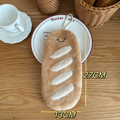Cute Bread-Shaped Hand Towel
