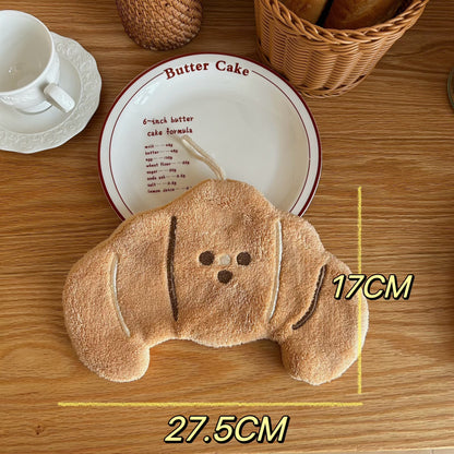 Cute Bread-Shaped Hand Towel