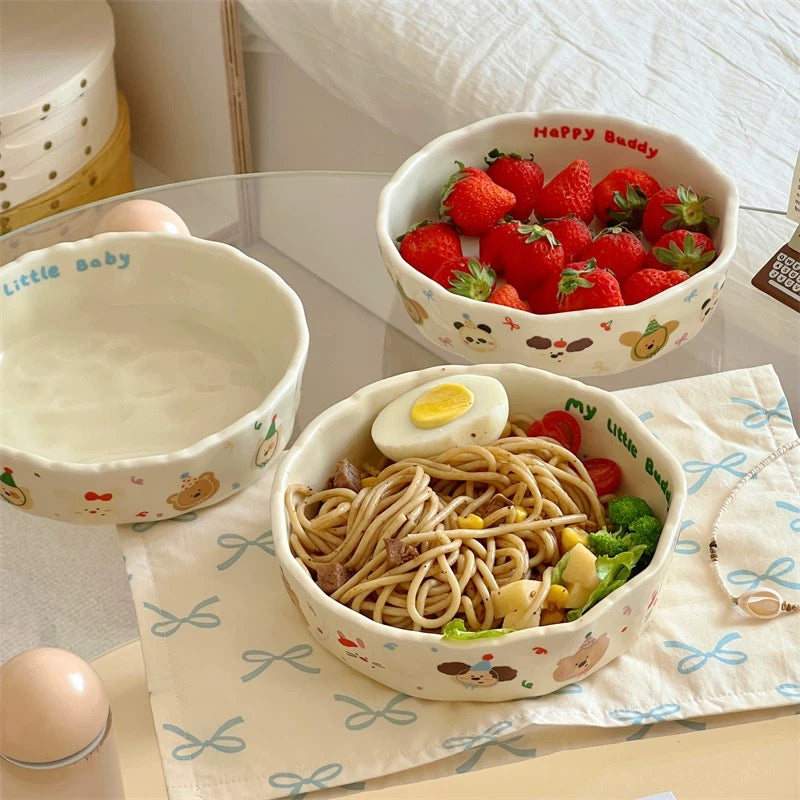 Cream Matte Handcrafted Ceramic Deep Plate