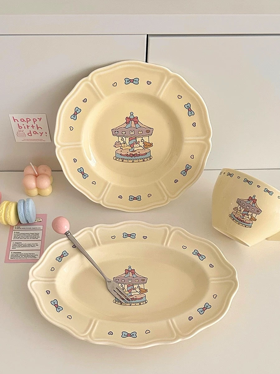 Vintage French Carousel Three-Piece Set