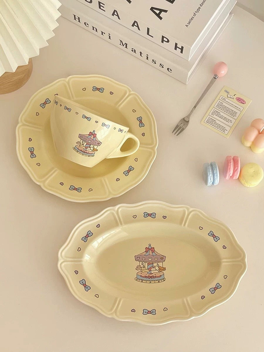 Vintage French Carousel Three-Piece Set