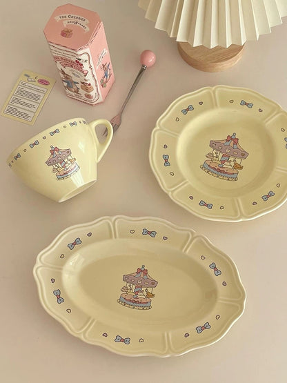 Vintage French Carousel Three-Piece Set