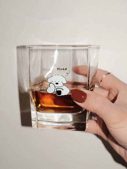 Cute Korean Style Puppy Glass Cup