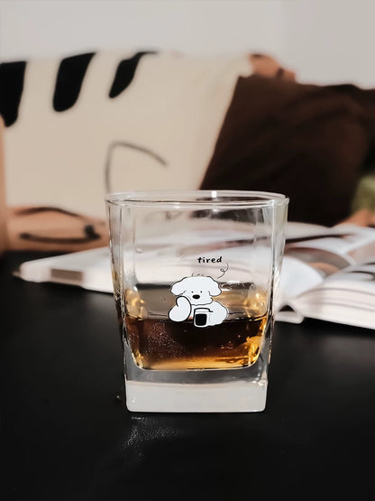 Cute Korean Style Puppy Glass Cup