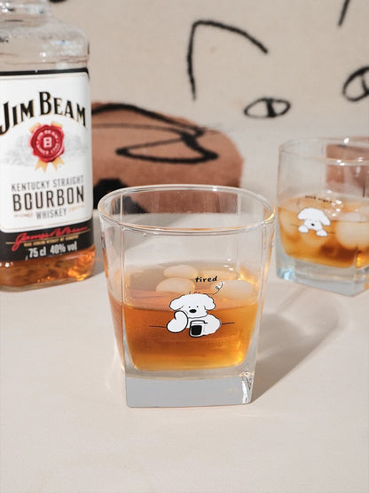 Cute Korean Style Puppy Glass Cup