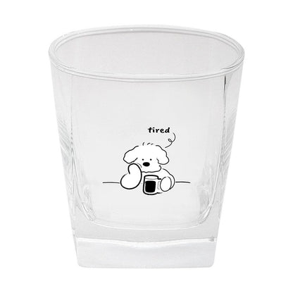 Cute Korean Style Puppy Glass Cup