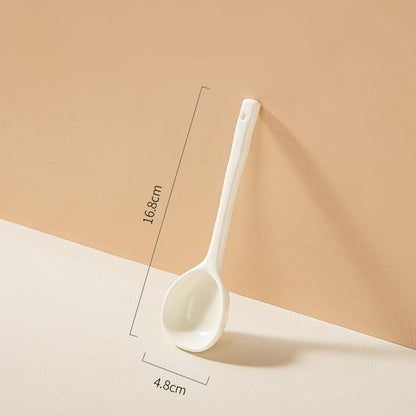 Japanese Ceramic Long-handled Soup Spoon