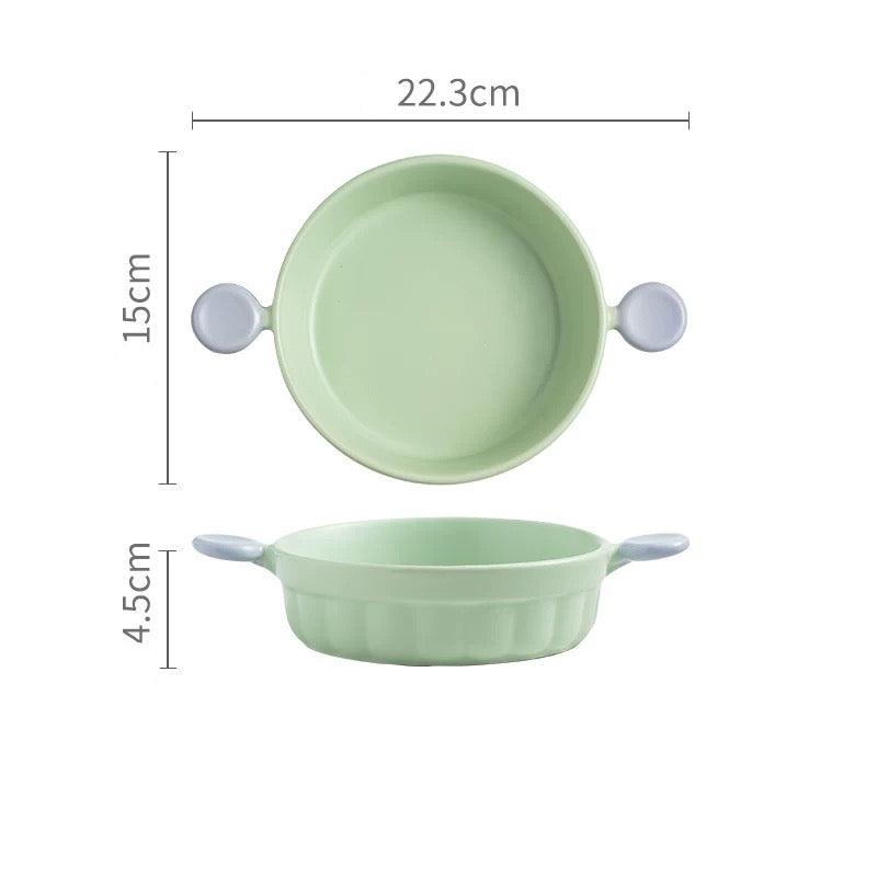 Macaron Series Double Handle Baking Dish