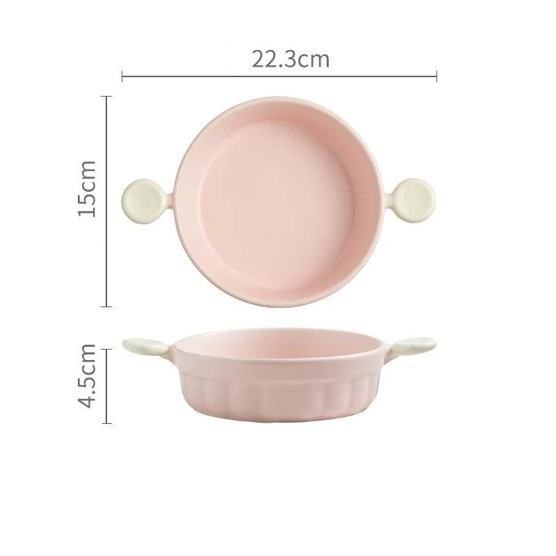 Macaron Series Double Handle Baking Dish