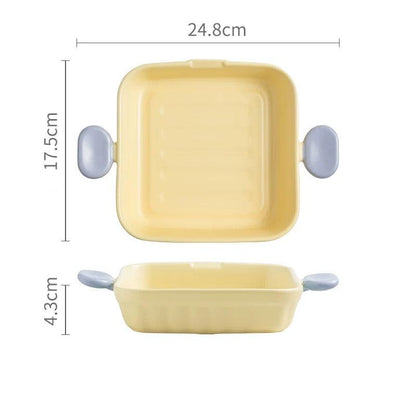 Macaron Series Double Handle Baking Dish