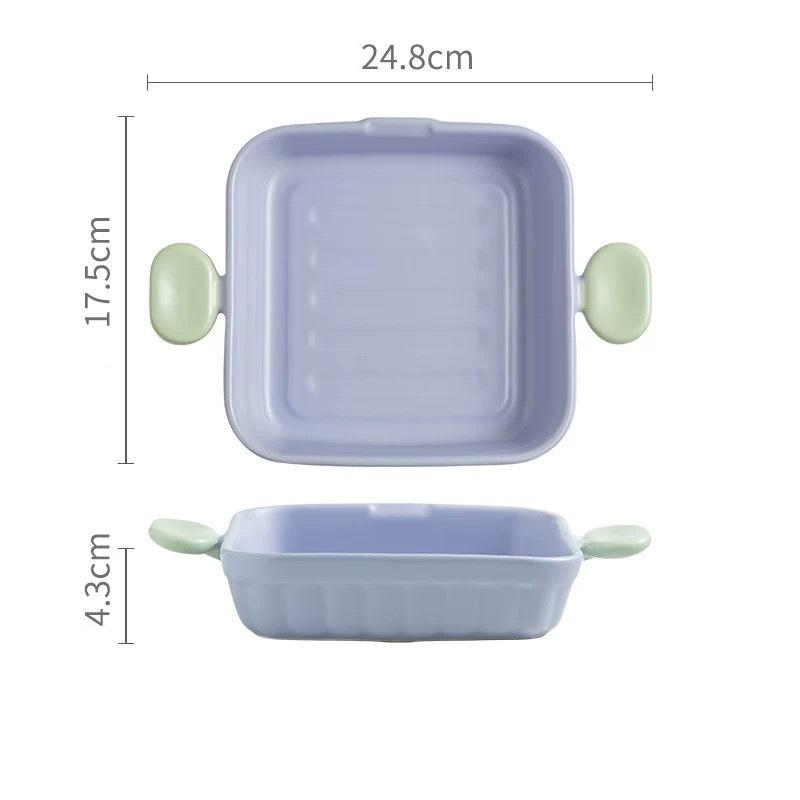 Macaron Series Double Handle Baking Dish