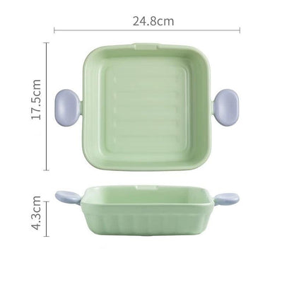 Macaron Series Double Handle Baking Dish