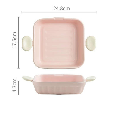 Macaron Series Double Handle Baking Dish