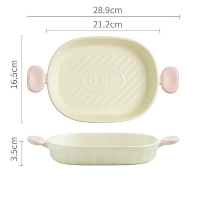 Macaron Series Double Handle Baking Dish