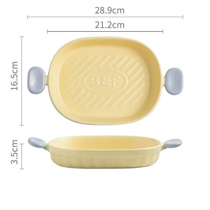 Macaron Series Double Handle Baking Dish