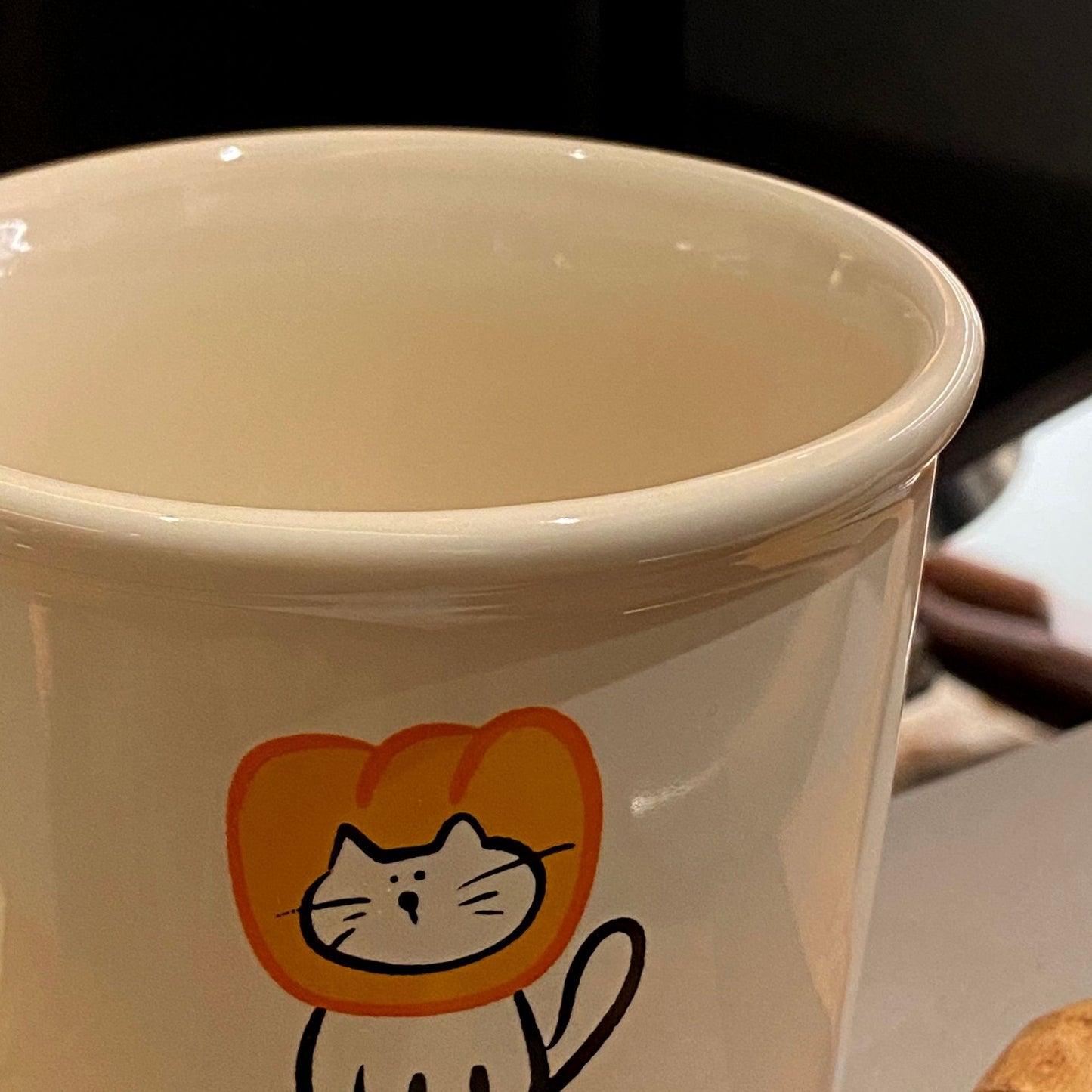 Toast Cat Ceramic Cup