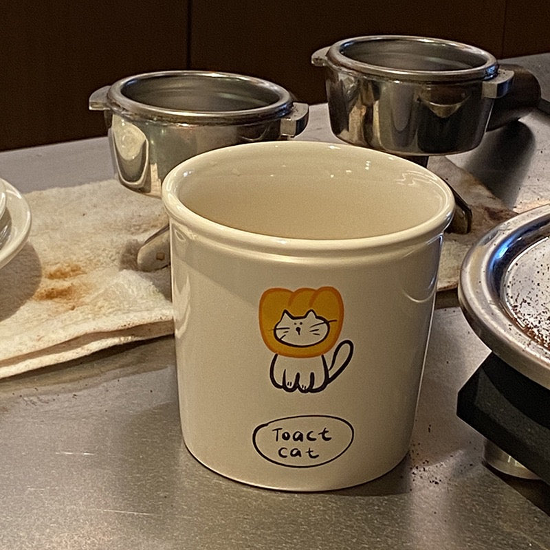 Toast Cat Ceramic Cup