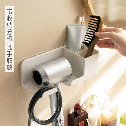 No-drill Hair Dryer Storage Rack