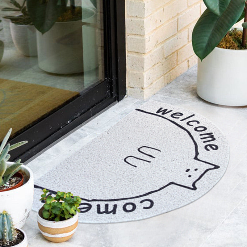 Cute Cat Silk Loop Welcome Doormat