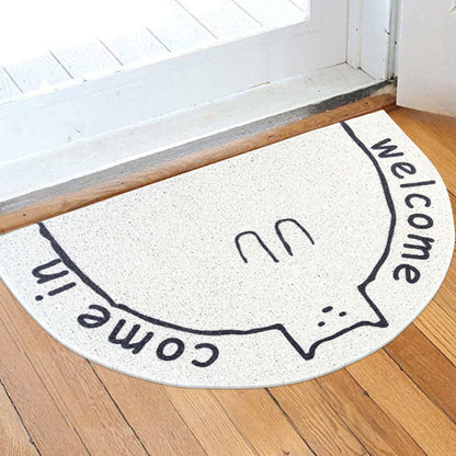 Cute Cat Silk Loop Welcome Doormat