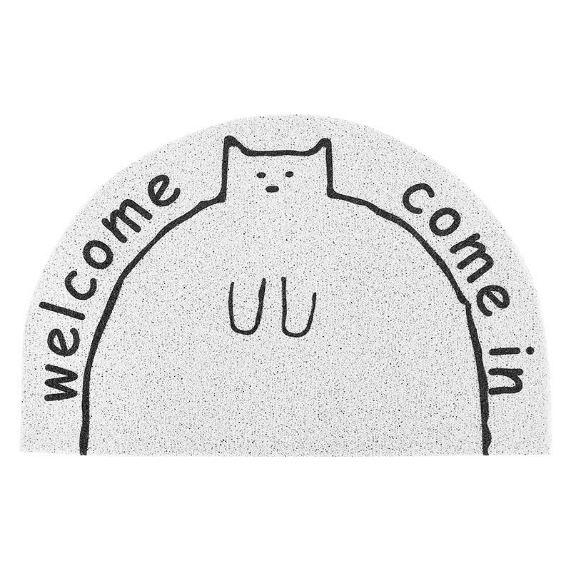 Cute Cat Silk Loop Welcome Doormat