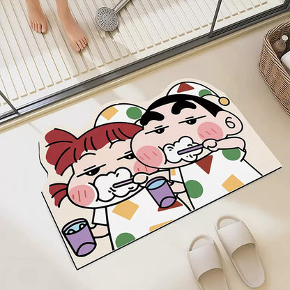 Bathroom Shin-chan Diatomaceous Earth Bath Mat