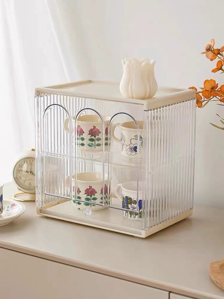 Arched Two-Tier Acrylic Storage Box