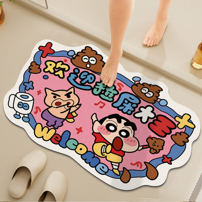 Cartoon Design Diatomaceous Earth Bath Mat