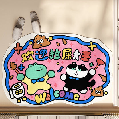 Cartoon Design Diatomaceous Earth Bath Mat