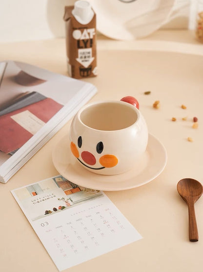 Anpanman Ceramic Cup and Saucer Set