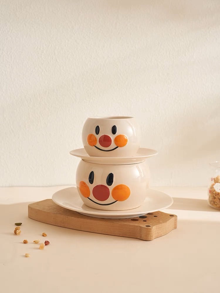 Anpanman Ceramic Cup and Saucer Set