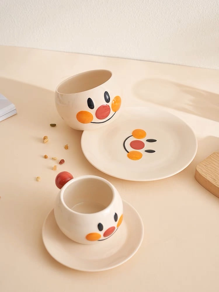 Anpanman Ceramic Cup and Saucer Set