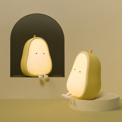 Pear-Shaped Soothing Warm Light Night Lamp