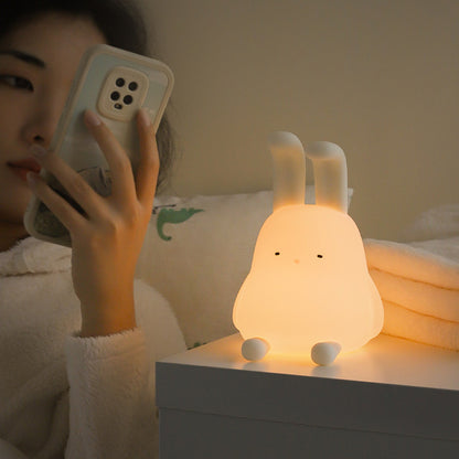 Adorable Fold-Eared Rabbit Night Light