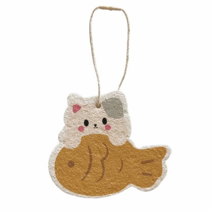 Cute Cat and Fish-Shaped Sponge Scrubber