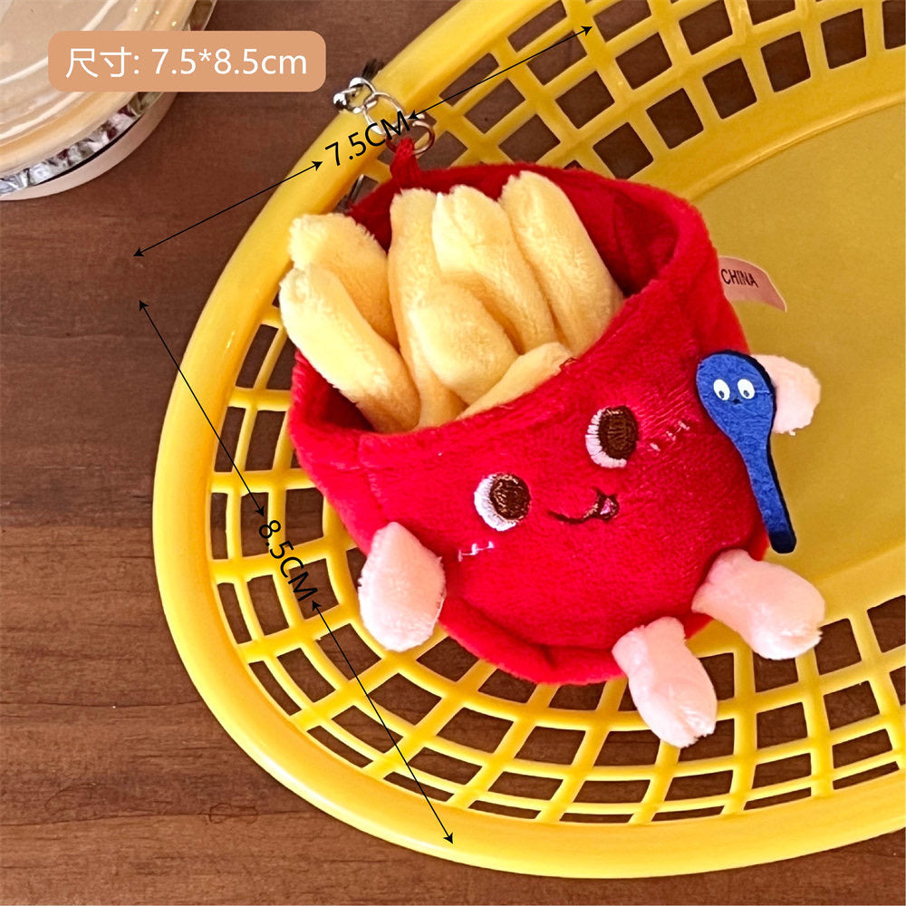 Plush Keychains (Hamburger and French Fries)