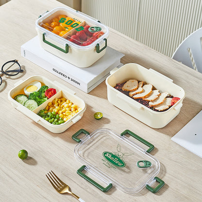 Double-layer Green Rabbit Lunch Box