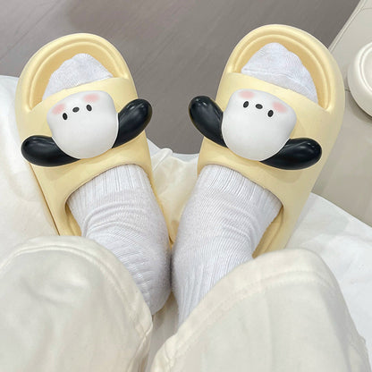 Cute Dog Non-slip Home Slippers