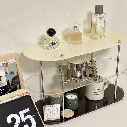 Three-Tier Color Block Acrylic Shelf