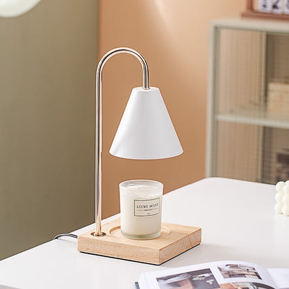 White Minimalist Candle Warmer Lamp