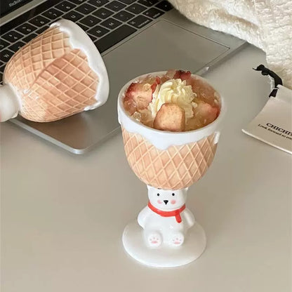 Red Scarf Bear Goblet