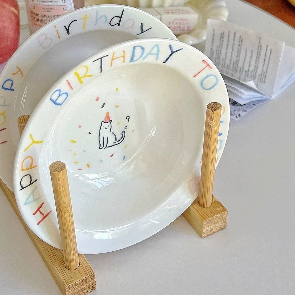 Birthday-Themed Ceramic Bowl