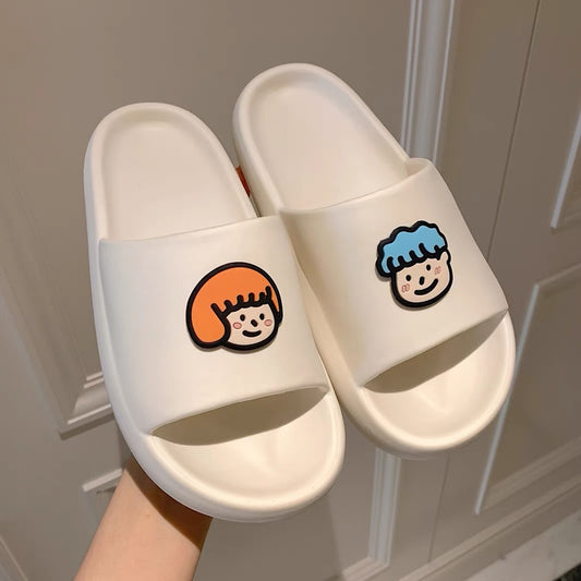 Cute Cartoon Kids Couple Slippers for Woman/ Man