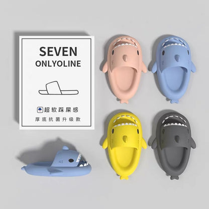 Cloud Shark Shape Slippers Woman/Man Shower Shoes