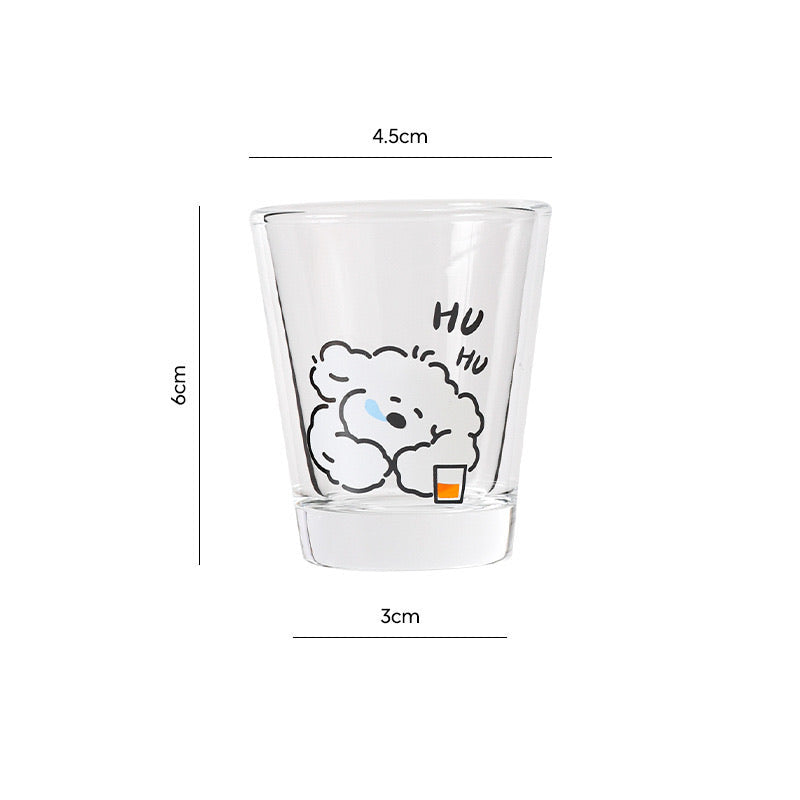 Adorable Dog Soju Glass Set of 4