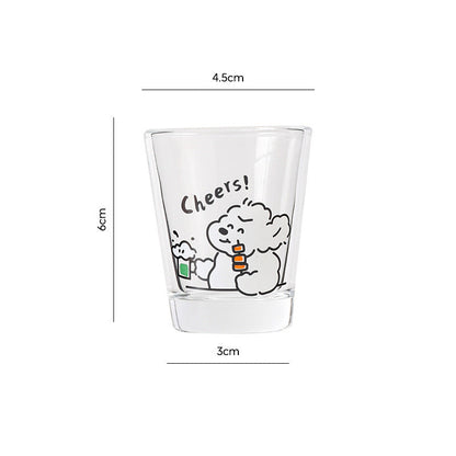 Adorable Dog Soju Glass Set of 4